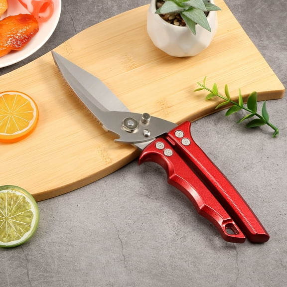 Poultry Shears Stainless Steel Chicken Bone Scissors Heavy Duty Poultry Cutting Shears Efficient Cutting Chicken Shears Machine Cleanable Poultry Shears for Chickens