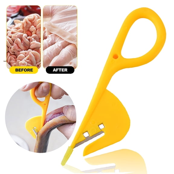 Poultry Shears TASTAN 5-Inch Poultry Intestine Scissors (Random Color) - Stainless Steel Gutting Tool for Fish & Chicken Processing, Easy-Clean Kitchen Butcher Equipment, Kitchen Butcher Scissors