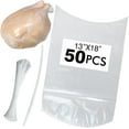 Poultry Shrink Bags,chicken bag,50Pack 13x18Inches Clear Poultry Heat Shrink Wrap Freezer With