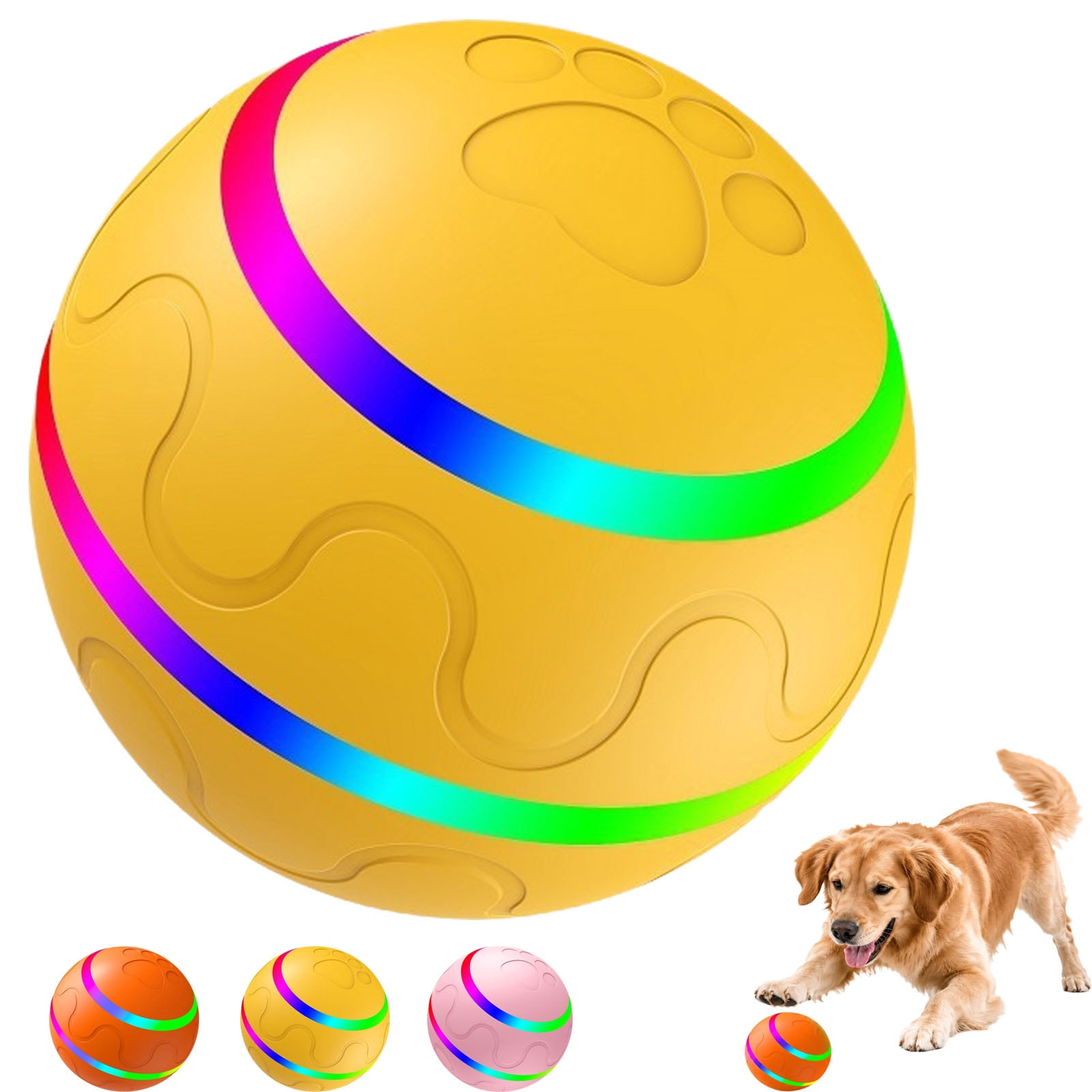 Pounca Ball for Dogs, Interactive Moving Dog Ball with 2 Motion Modes ...