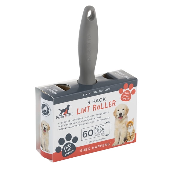 Pounce + Fetch 3 Pack Lint Rollers