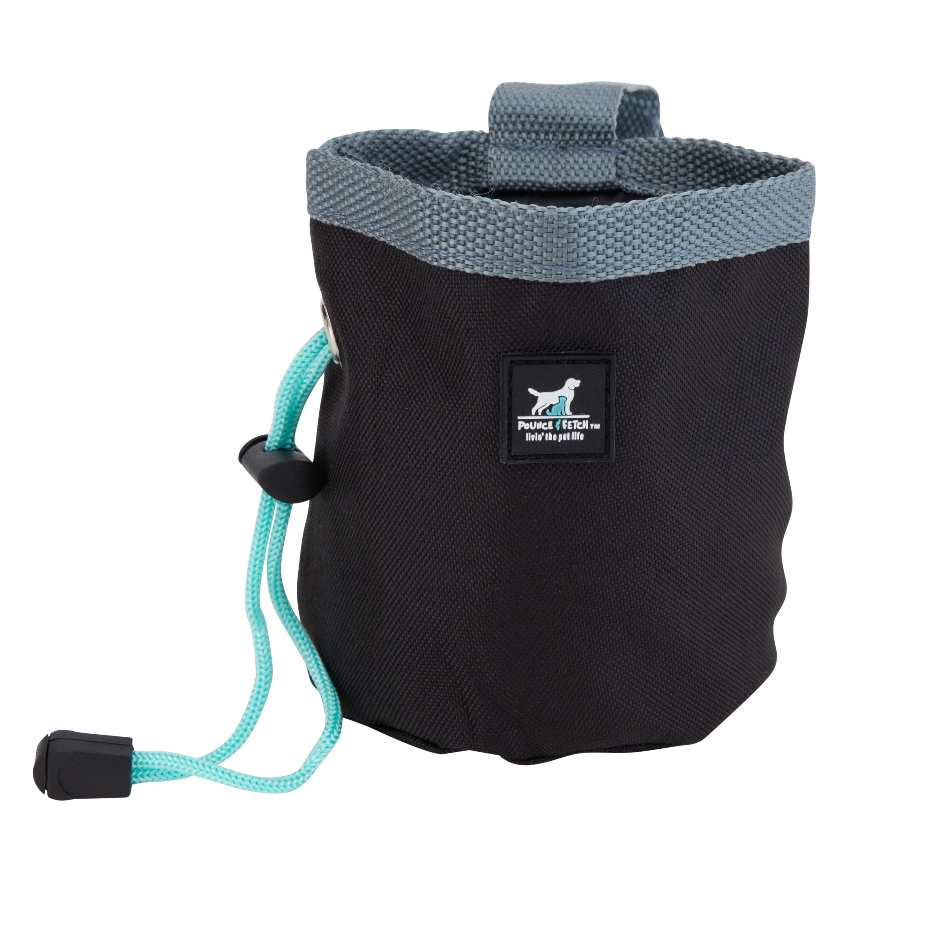 Pounce + Fetch Dog Training Treat Small Travel Pouch, Black