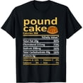 thumbnail image 1 of Pound Cake Nutrition Food Thanksgiving Costume Christmas T-Shirt, 1 of 5