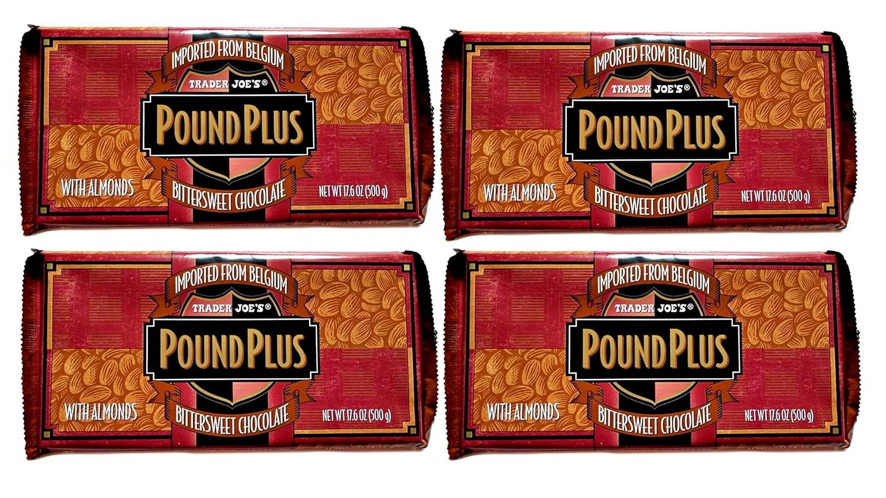 Pound Plus GIANT Belgian Bittersweet Chocolate with Almonds Bar 4