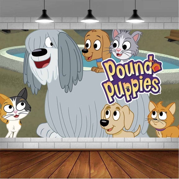 Pound Puppies Backdrop Banner Party Supplies Poster Movie Theme Background for Photography Birthday Decorations