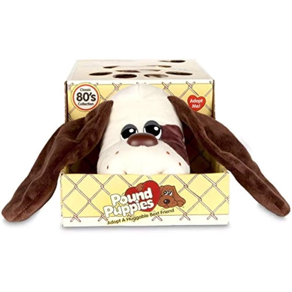 Pound Puppies Classic - Wave 2 - Cream with Medium Brown Spots.