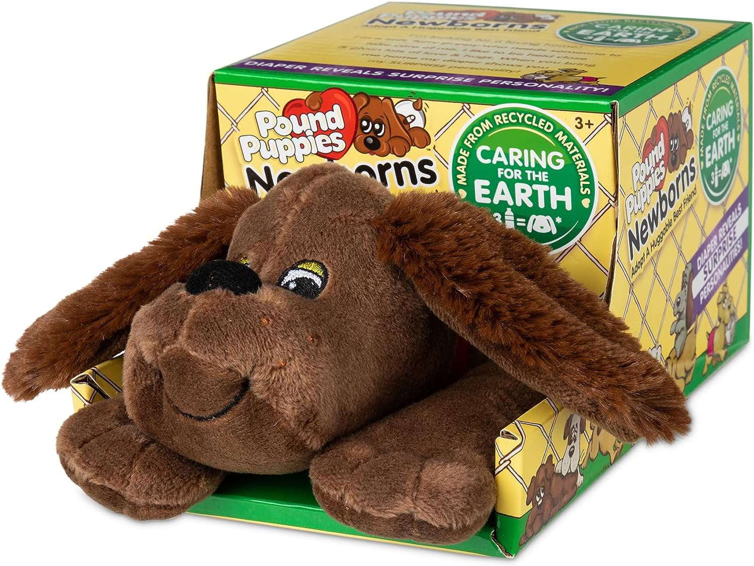 Pound Puppies Newborns Dark Brown Plush (Zany)