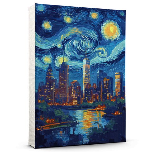 Pound Ridge Travel Canvas Prints, New York Starry Night Travel decor, Pound Ridge Map Poster, New York Travel Decor Artwork - 98AZ1106