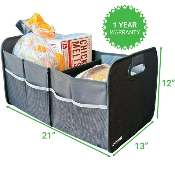 Pound Technology Car Trunk Organizer SUV, Truck Car Cooler Bag Storage Box