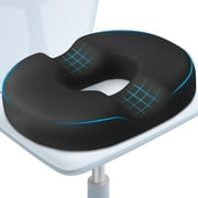 Pound Technology Donut Seat Cushion - Ultimate Comfort Memory Foam for Home & Office
