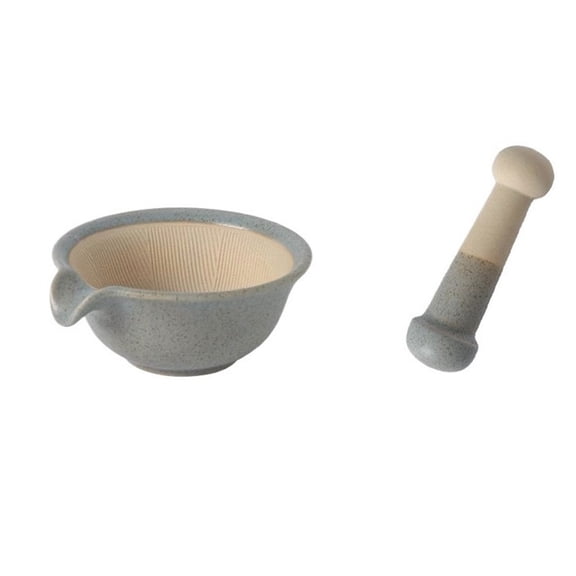 Pounders Household Ceramic Grinding Bowl Kitchen Garlic Pounding Tools Mortar and Pestle Set High Temperature Ceramic Garlic Presses