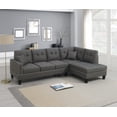 thumbnail image 1 of Poundex 2-pcs Sectional Set-Dark Coffee, 1 of 2
