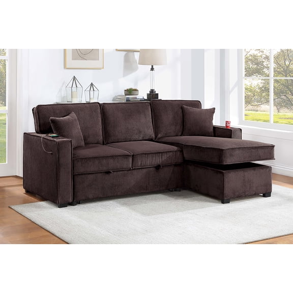 Poundex Convertible Sectional
