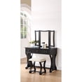 thumbnail image 1 of Poundex Vanity Set Featuring Stool And Mirror Black, 1 of 4