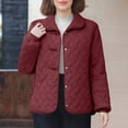 thumbnail image 1 of Pounoo Gift Quilted Lightweight Jackets for Women Button Down Puffer Long Sleeve Jacket Oversized Casual Winter Coats with Pocket, 1 of 6