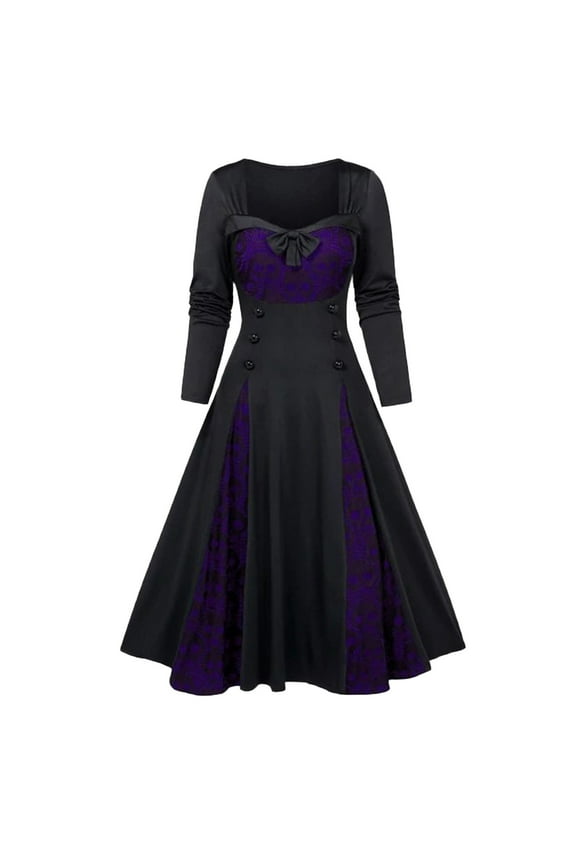 Gothic Steampunk Dresses for Women Victorian Queen Gift Ball Gown Masquerade Party Dresses Vintage Cocktail Swing Dress es