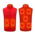 thumbnail image 1 of Pounoo Heated Vest for Men Women 3 Heating Levels 8 Heating Zones Stand Collar Zip Up Lightweight Warm Winter Thermal Body Heated Jackets Gift, 1 of 4