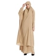 thumbnail image 1 of Pounoo Islamic Clothing Batwing Sleeve Hooded Maxi Length Loose Fit Lightweight Abayas Modest Prayer Garment Outfit Gift, 1 of 8
