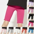 thumbnail image 1 of Pounoo New 2025 Girls Shorts Size 10-12 Cute Solid Summer Half Shorts Pants Elastic Waisted Breathable Shorts for Girls, 1 of 7