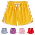thumbnail image 1 of Pounoo New 2025 Girls Shorts Size 10-12 Girls Boys Running Athletic Cotton Shorts, Kids Baby Workout and Fashion Summer Beach Sports Shorts for Girls, 1 of 9