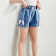 thumbnail image 1 of Pounoo New 2025 Girls Shorts Size 10-12 Loose Bowknot Summer Shorts Elastic Waisted with Pocket Stretchable Shorts for Girls, 1 of 7