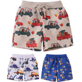 thumbnail image 1 of Pounoo New 2025 Shorts for Girls 4-16 Casual Print Summer Shorts Elastic Waisted Tie Front with Pocket Comfortable Girls Shorts 7-8, 1 of 9