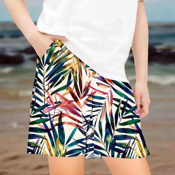 Pounoo New 2025 Shorts for Girls 4-16 Children's Summer Shorts Loose Print Sports Pants Casual Pants with Pockets for Boys and Girls Girls Shorts 7-8