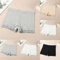 thumbnail image 1 of Pounoo New 2025 Shorts for Girls 4-16 Cozy Solid Summer Shorts Leggings Elastic Waisted Lace Insert Comfortable Girls Shorts 7-8, 1 of 7