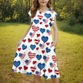 thumbnail image 1 of Pounoo New Girls Dresses 10-12 Girl'S Summer Dresses Ruffle Sleeve Tiered Swing Midi Casual Sundress With Pockets 6-15T Dresses For Kids Girls, 1 of 7