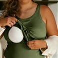 thumbnail image 1 of Pounoo Plus Size Womens Tank Tops with Built in Bra Plus Size Padded Camisole Shelf Bra Tummy Control Vest Casual Workout Yoga Shirt Undershirt Gift, 1 of 9