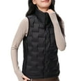 thumbnail image 1 of Pounoo Puffer Vest Women Stand Collar Full Zip Lightweight Quilted Down Sleeveless Outerwear Warm Winter Jackets Coats with Pockets Gift, 1 of 2