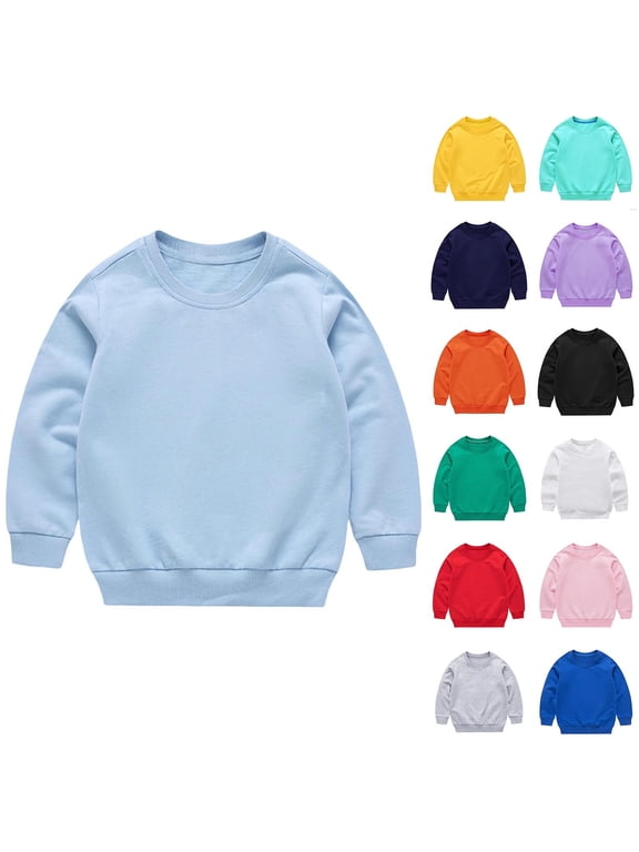 Sweatshirts Pullovers Kids Girls' Long Sleeve Graphic T-Shirt, Tagless Cott on Tee with Fun Designs Girls Sweaters