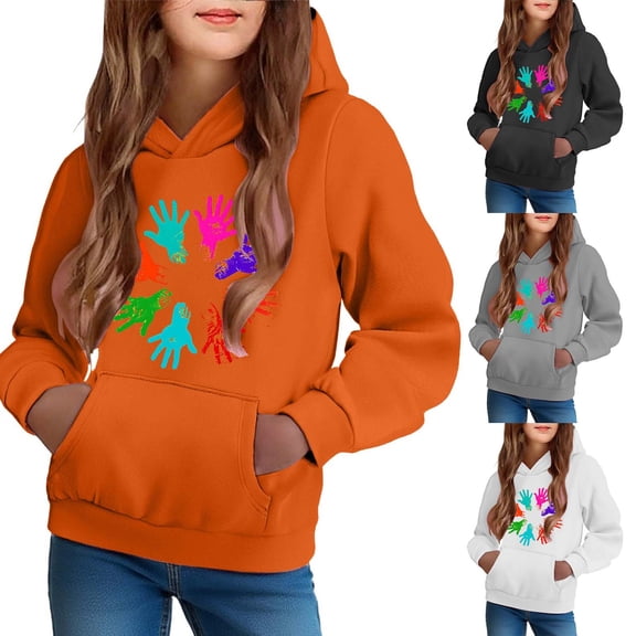 Pounoo Sweatshirts for Kids Boys Girls Hoodies 3D Printed Cool Hooded Lightweight 6-16T Hooded Pullover Sweatshirt for Kids Girls Sweatshirts