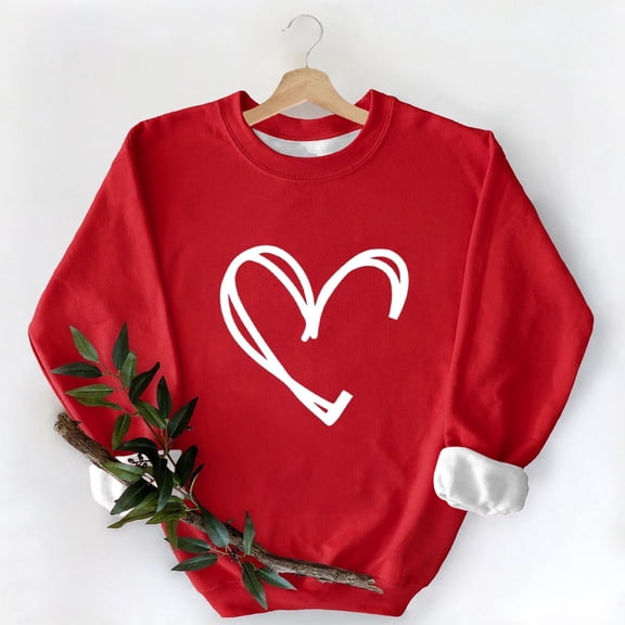 Pounoo Sweatshirts for Women Cute Print Graphic Crewneck Holiday Long Sleeve Shirts Oversized Casual Pullover Tops Clothes Gift