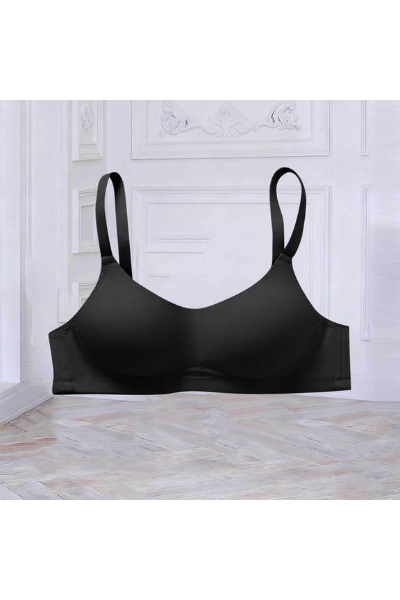Women's Bras Seamless Wirefree Push Up Solid Intimates Daily Wear Soft Stretchy Supportive Lift Bralettes Gift