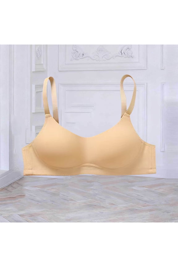 Women's Bras Seamless Wirefree Push Up Solid Intimates Daily Wear Soft Stretchy Supportive Lift Bralettes Gift
