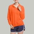 thumbnail image 1 of Pounoo Women's Sun Protection Jackets Lightweight Hooded Jackets Beach Casual Wear Breathable Quick Dry UV Protection Tops Gift, 1 of 2