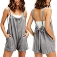 thumbnail image 1 of Pounoo Womens Rompers Sleeveless Back Tie Relaxed Fit Jumpsuits Vacation Daily Lightweight Bottoms, 1 of 9