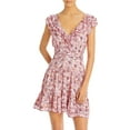 thumbnail image 1 of Poupette St Barth Womens Ruffle Mini Fit & Flare Dress, 1 of 2
