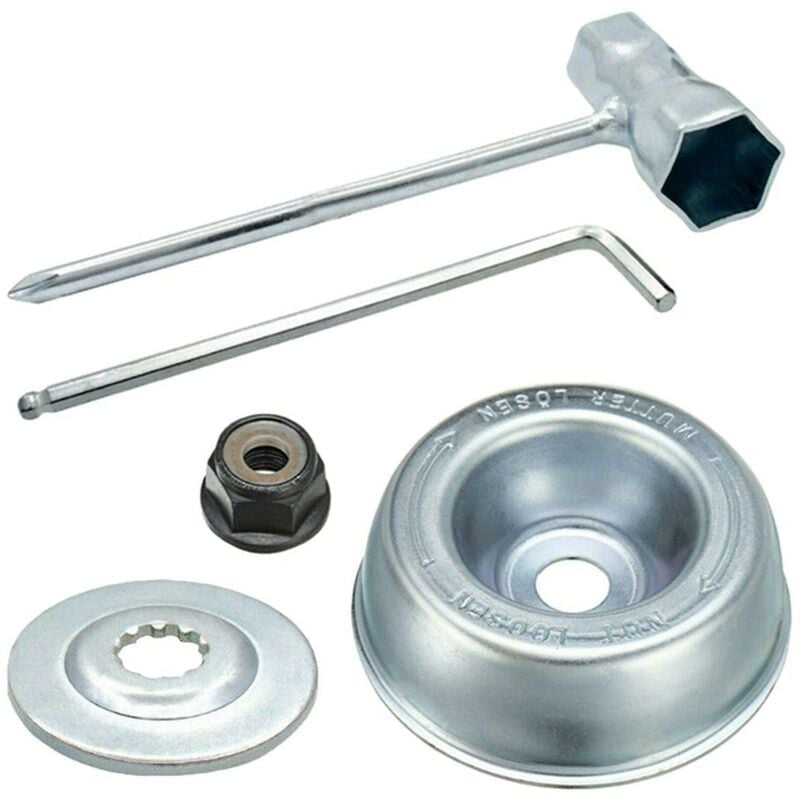 Kit De Fixation De Lame Pour Débroussailleuse Stihl FR85 FS55 FS70 FS80 FS90 FS100 FS120 FS200 FS250 - Inclut Clés Et Écrous - 9