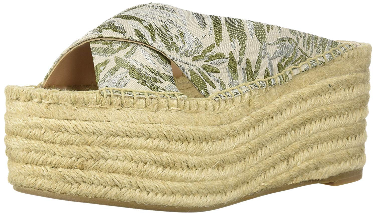 Rica Womens Sandals Espadrille Wedge Sandal Jungle Green Mules (Jungle, 10)