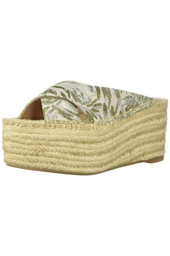 Rica Womens Sandals Espadrille Wedge Sandal Jungle Green Mules