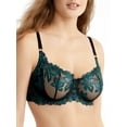 thumbnail image 1 of Pour Moi Roxie Underwire Bra (22502),32FF,Black/Forest, 1 of 2