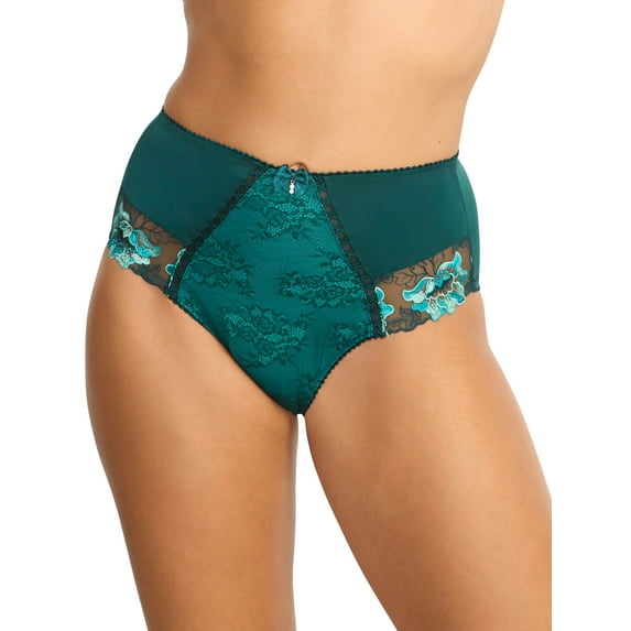 Pour Moi Womens Sofia Embroidered High-Waist Brief Style-3834