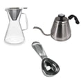 thumbnail image 1 of The London Sip Pour Over Coffee Maker Set, Includes Stainless Steel Gooseneck Kettle, 1200ml Glass Carafe with Reusable Stainless Steel Filter, and 2 Tablespoon Coffee Scoop, 1 of 10