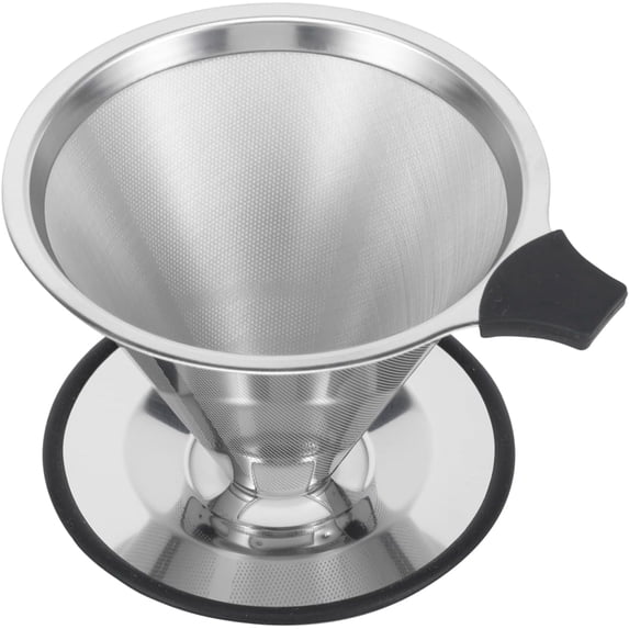 Pour Over Coffee Dripper Filter, Reusable Stainless Steel Pour Over Coffee Maker Cone,Paperless Coffee Filter,Coffee Mesh Filters for 1-4 Cup