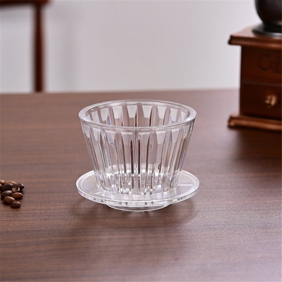 Pour Over Coffee Dripper,Safe acrylic Coffee Dripper, Dripper Coffee Maker Slow Brewing Coffee Pour Over for Cafe,Travel,Home (Transparent)
