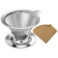 thumbnail image 1 of Pour Over Coffee Dripper, Slow Drip Filter with 40 PCS Paper Filter, Maker for 1-2Cups Brew, 1 of 7