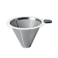 thumbnail image 1 of Pour Over Coffee Dripper Stainless Steel Double Layer Fine Mesh Reusable Slow Brewing for Two Cups, 1 of 7