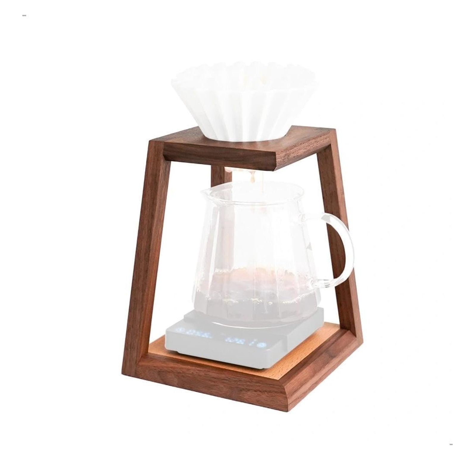 Pour Over Coffee Dripper Stand Wooden Drip Station Filter Holder for ...